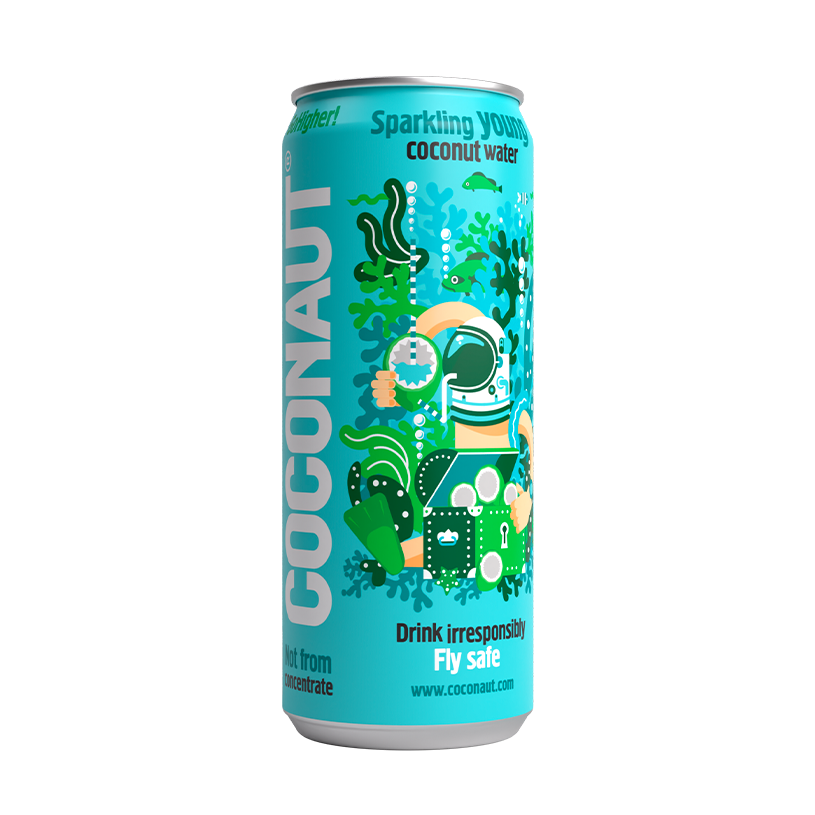 COCONAUT Sparkling Coconut water 330ml Sparkling COCONAUT Sparkling Coconut water 330ml