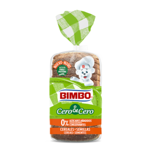 Bimbo Cero Cero Pane a fette con cereali e semi 360g