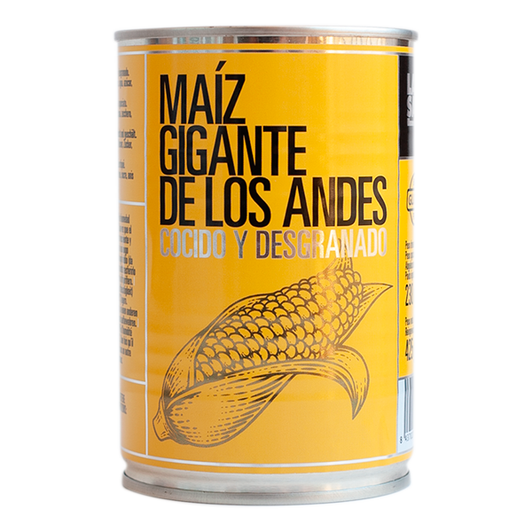 Maíz choclo cocido y desgranado Lata Choclo mais cotto e sgusciato